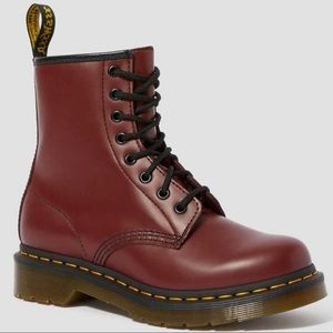 Dr. Martens Cherry Red 1460 Air Wair Lace-up Boots